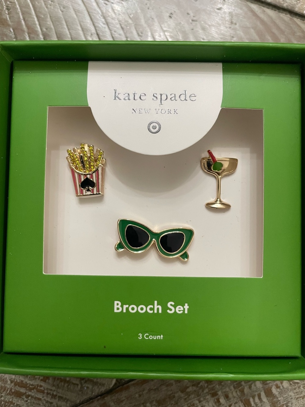 Limited edition kate spade new york x Target Novelty Pin Brooch Set